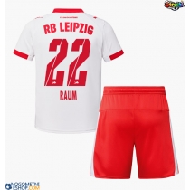 Otroški Nogometni dresi RB Leipzig David Raum #22 Domači 2025-26 Kratek Rokav (+ Kratke hlače)